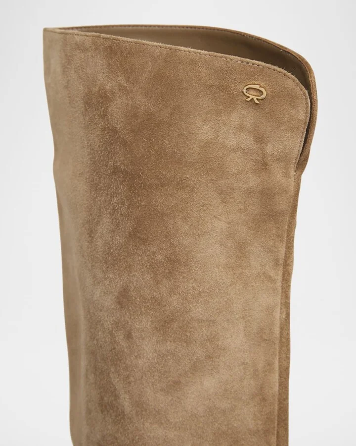Slouchy Suede Over-The-Knee Boots - Image 5