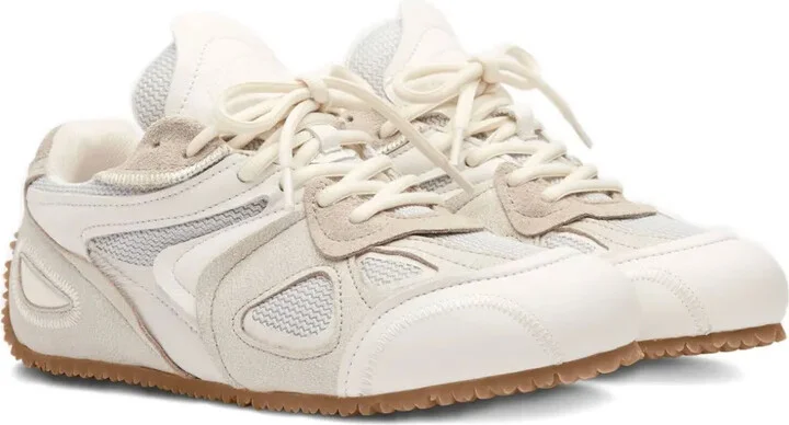Slow leather mesh-panel sneakers - Image 2