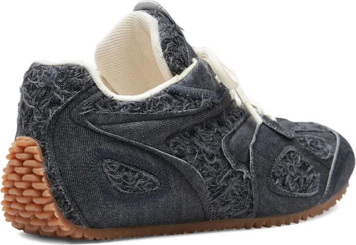 Slow Runner frayed-denim sneakers - Image 3