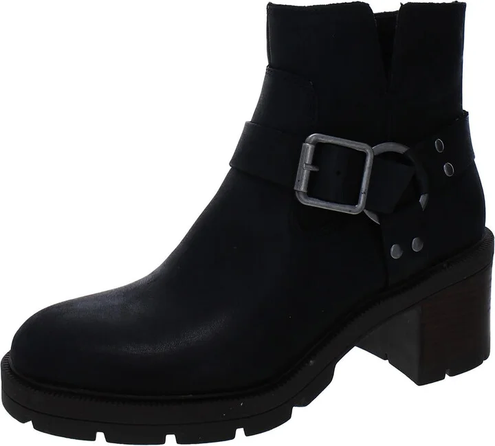 Slyvin Womens Leather Zipper Booties