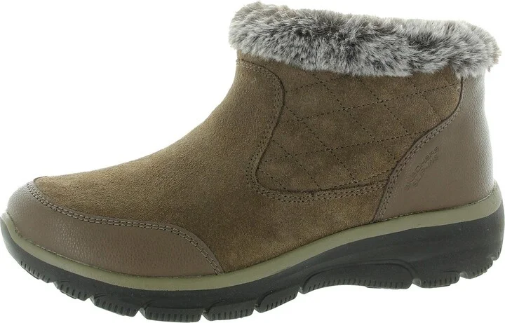 Small Towns Womens Faux Fur Lined Leather Winter & Snow Boots