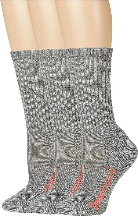 Smartwool Classic Hike Light Cushion Crew 3-Pack Women's No Show Socks Shoes Medium Gray : LG (Women's Shoe 10-12.5), Wool/Nylon