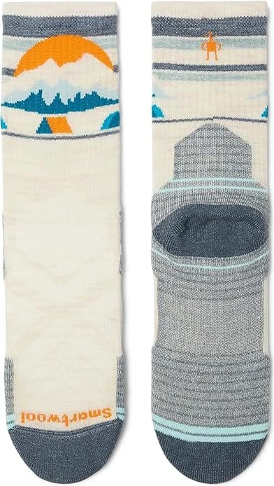 Smartwool Hike Light Cushion Mountain Moon Crew Women's No Show Socks Shoes Moonbeam : LG (Women's Shoe 10-12.5), Merino/Nylon - Image 2
