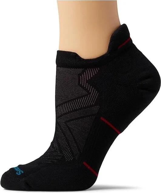Smartwool Run Targeted Cushion Low Ankle Women's Low Cut Socks Shoes Black : SM (Women's Shoe 4-6.5), Merino/Mesh/Nylon