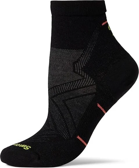 Smartwool Run Zero Cushion Ankle Women's Low Cut Socks Shoes Black : SM (Women's Shoe 4-6.5), Merino/Mesh/Nylon