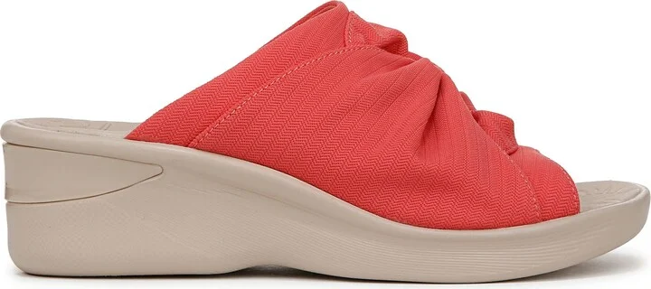 Smile 3 Open Toe Wedge Slide Sandal - Wide Width Available - Image 3