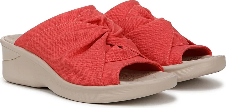 Smile 3 Open Toe Wedge Slide Sandal - Wide Width Available - Image 8