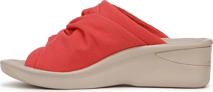 Smile 3 Open Toe Wedge Slide Sandal - Wide Width Available - Image 9