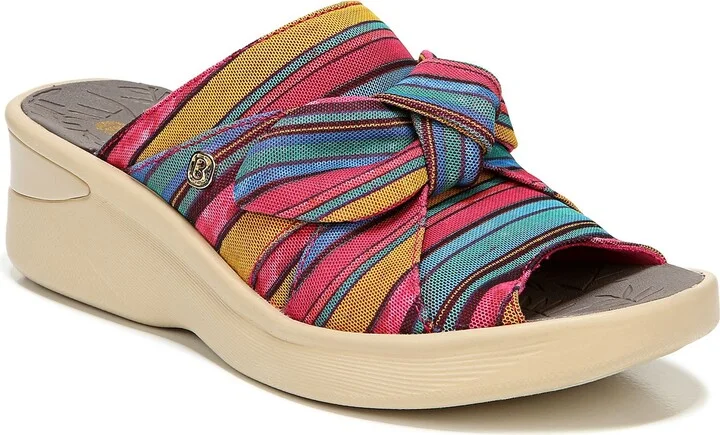 Smile Wedge Slide Sandal