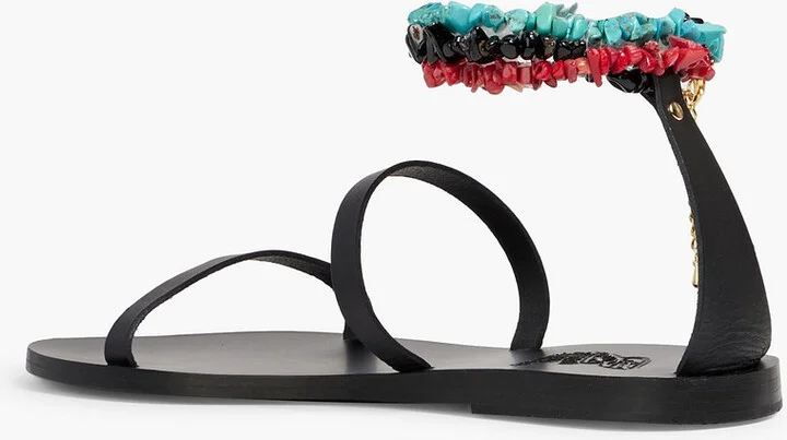 Smirni embellished leather sandals - Image 3