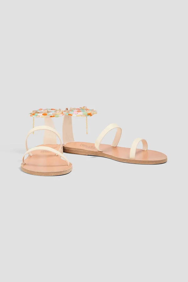 Smirni embellished leather sandals - Image 2