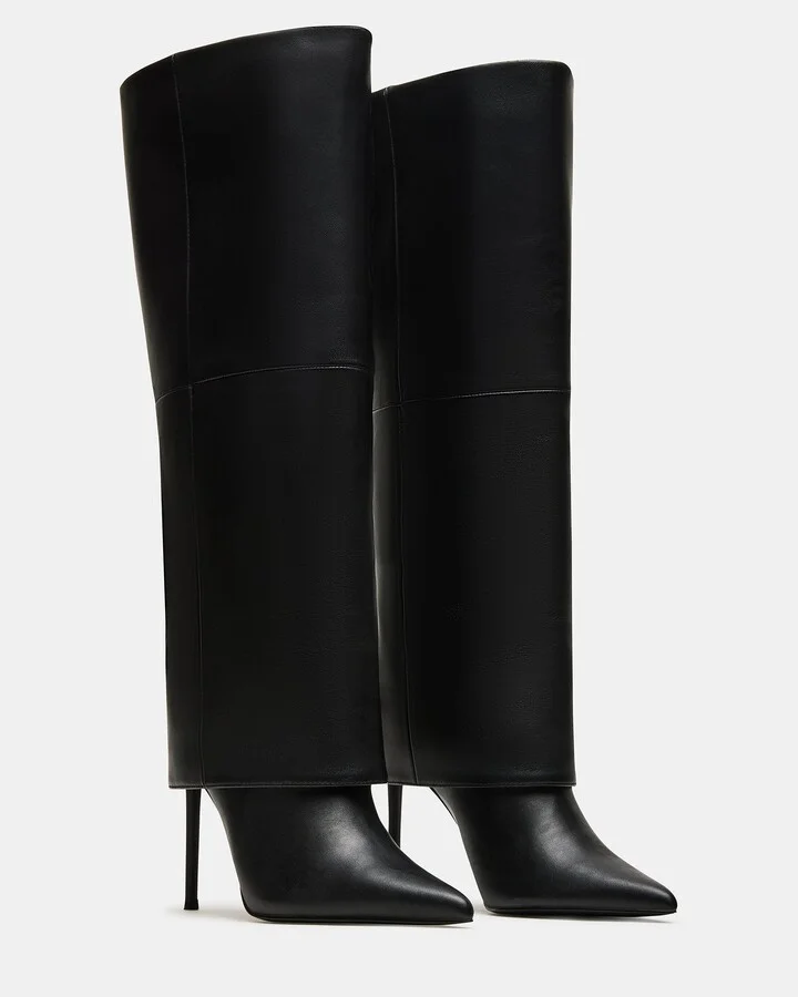Smith Black Leather Wide Calf - Image 2