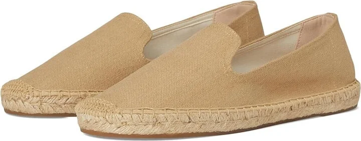Smoking Slipper Womens US 8 Cafe Taupe Cotton Espadrille Slip-On ZOGG153