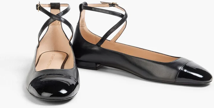 Smooth and patent-leather ballet flats - Image 2