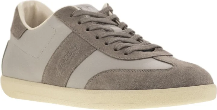 Smooth Leather And Suede Tabs Sneakers - Image 2