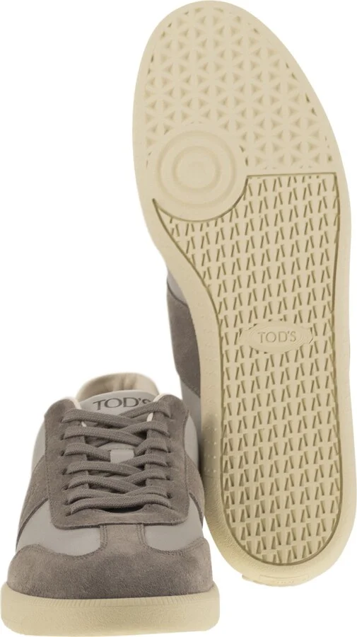 Smooth Leather And Suede Tabs Sneakers - Image 5