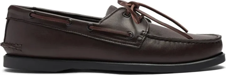 Smooth-Leather Boat Shoes
