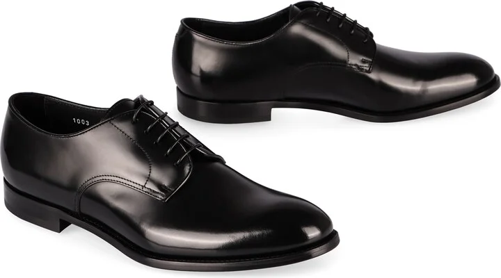 Smooth Leather Lace-up Shoes - Image 3
