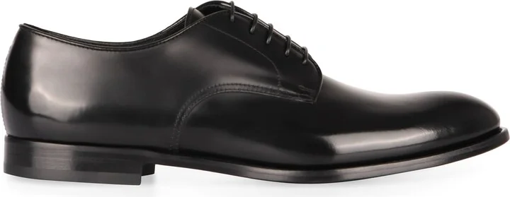 Smooth Leather Lace-up Shoes