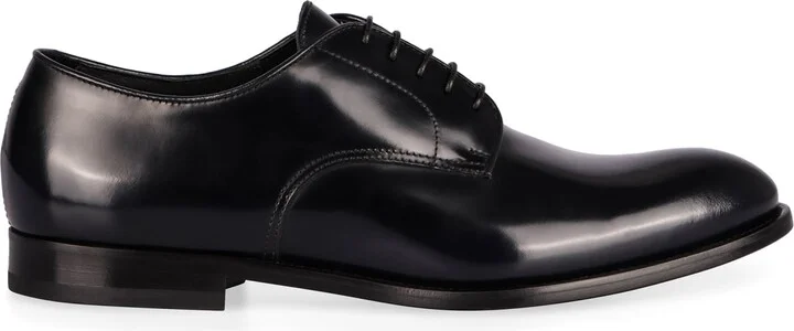 Smooth Leather Lace-up Shoes