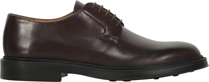 Smooth Leather Lace-up Shoes