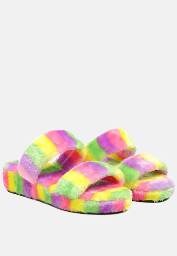 Smoothie Fur Slip-On Flats - Image 2
