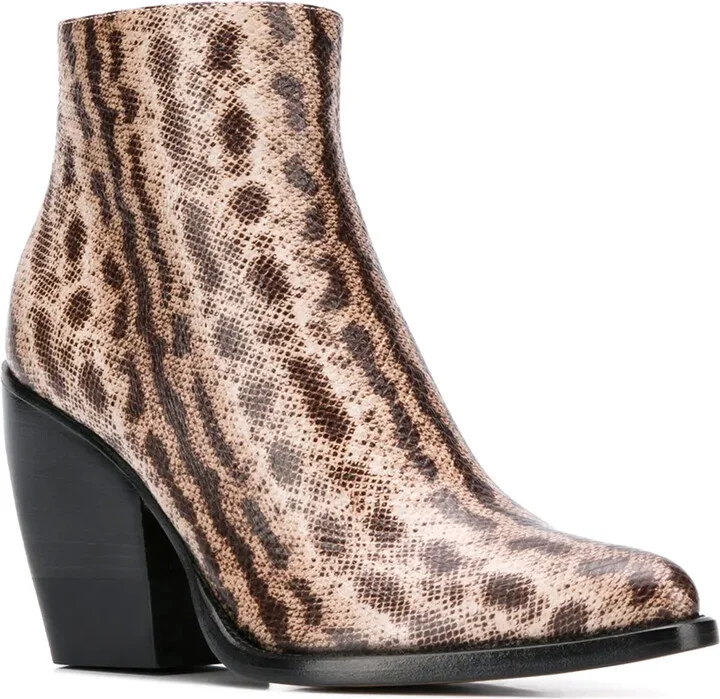 Snake-Effect 95mm Ankle Boots - Image 2