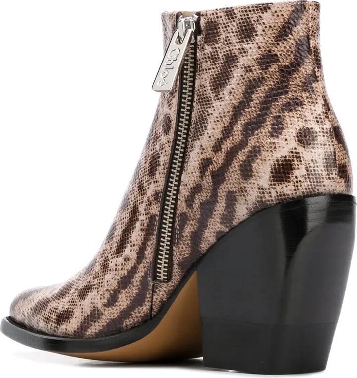 Snake-Effect 95mm Ankle Boots - Image 3