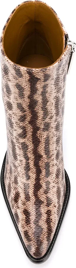 Snake-Effect 95mm Ankle Boots - Image 4