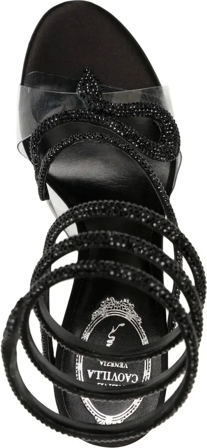 Snake embellished sandals - Image 4
