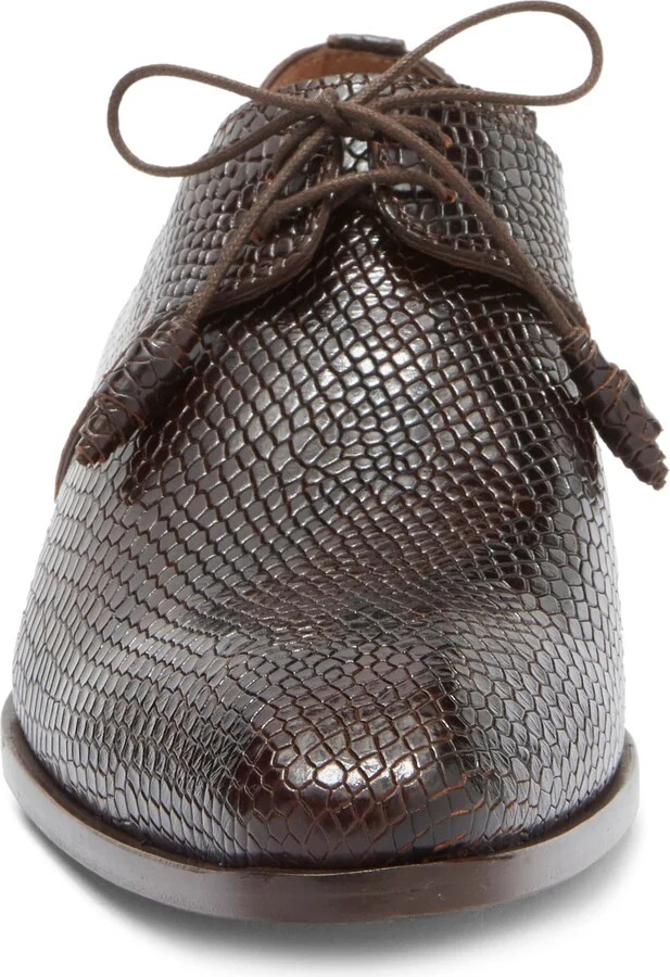 Snake Embossed Derby - Image 3