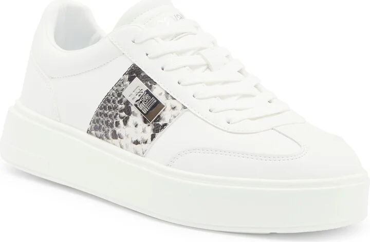 Snake Embossed Low Top Sneaker