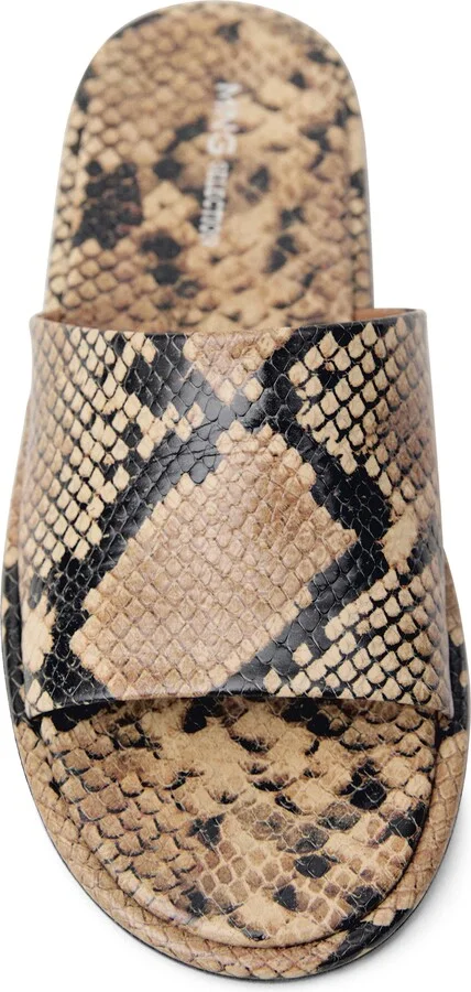 Snake Embossed Slide Sandal - Image 3