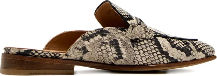 Snake-Embossed Slip-On Mules - Image 2