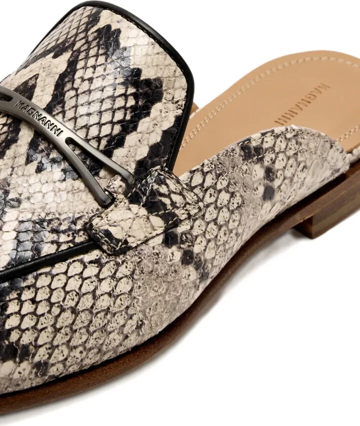 Snake-Embossed Slip-On Mules - Image 4