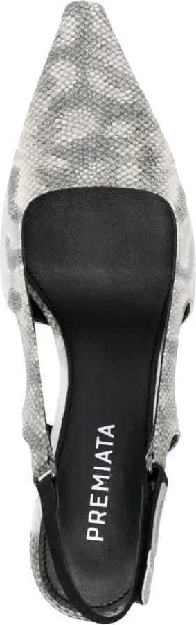 Snake-Print 70mm Pumps - Image 4