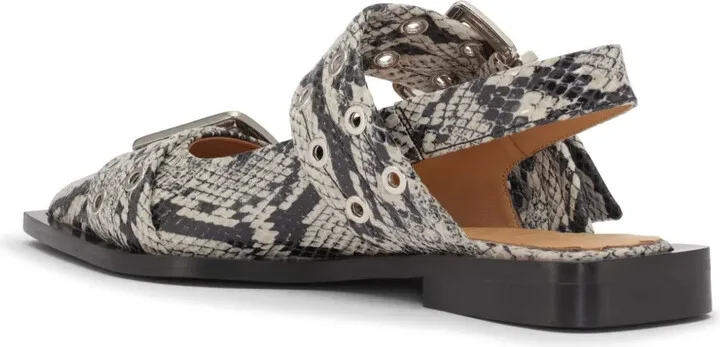 Snake-Print Ballerina Shoes - Image 3