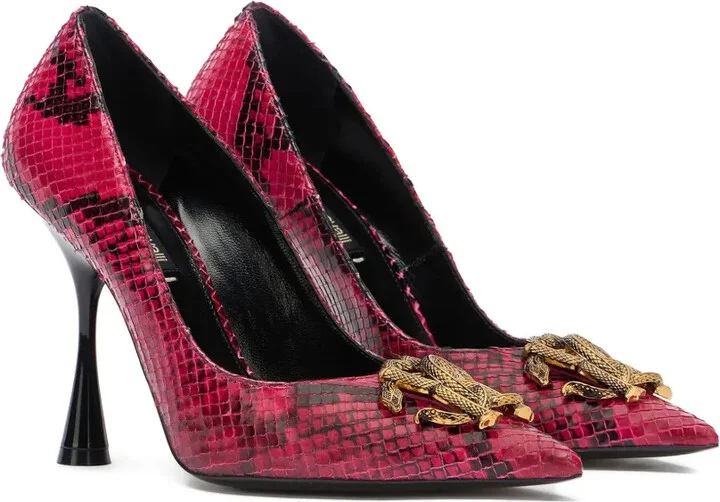 Snake-Print High Heel-Pumps - Image 2