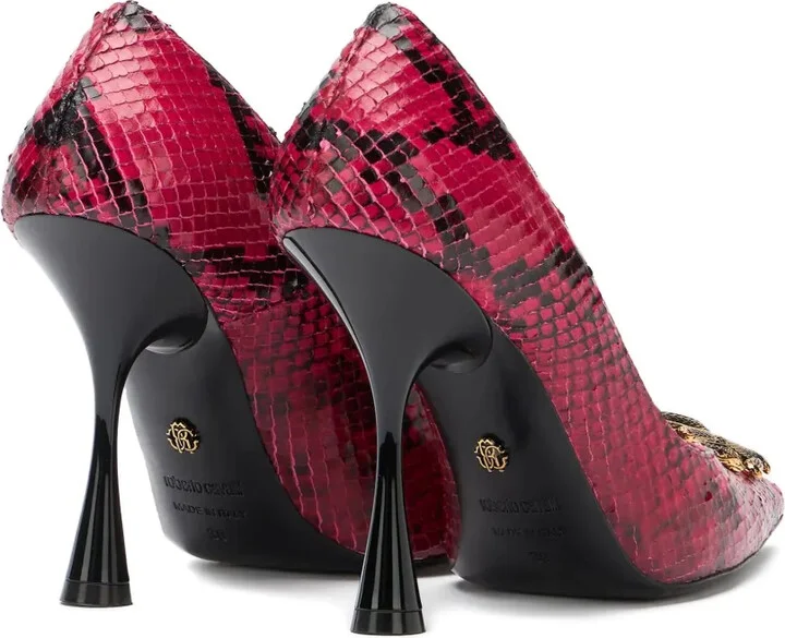Snake-Print High Heel-Pumps - Image 3