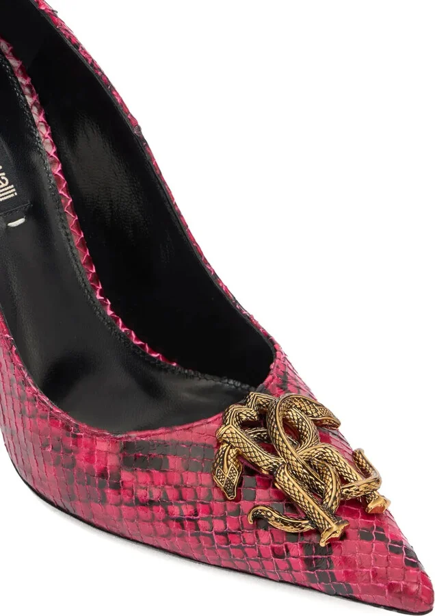 Snake-Print High Heel-Pumps - Image 5