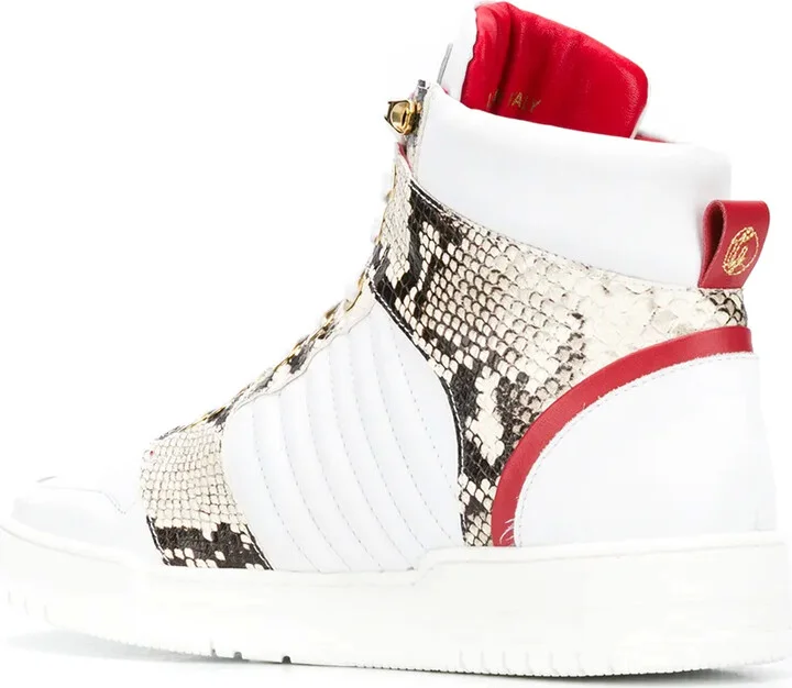 Snake-Print High-Top Sneakers - Image 3