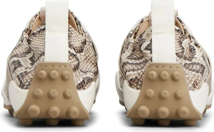 Snake-Print Leather Sneakers - Image 3