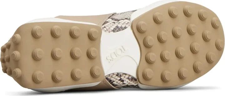 Snake-Print Leather Sneakers - Image 4