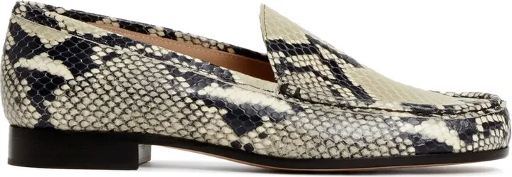 Snake-Print Loafers