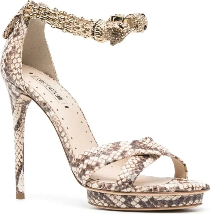 Snake-Print Sandals - Image 2