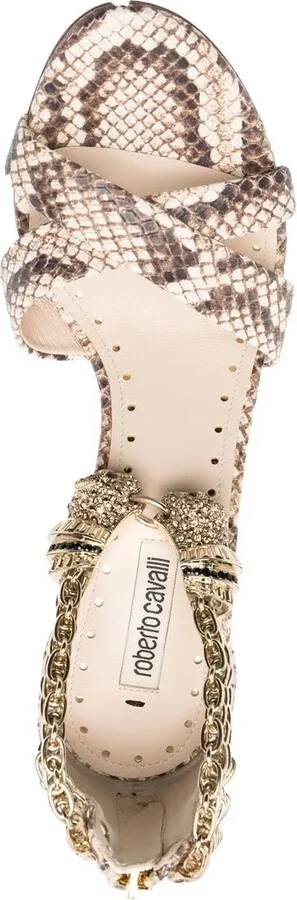 Snake-Print Sandals - Image 4