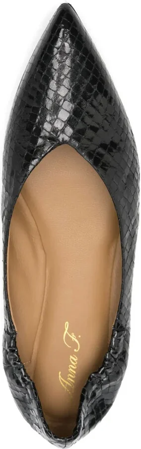 Snake Skin-Effect Ballet Flats - Image 4
