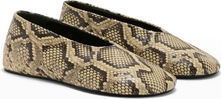 Snakeskin Ballerina Shoes - Image 2