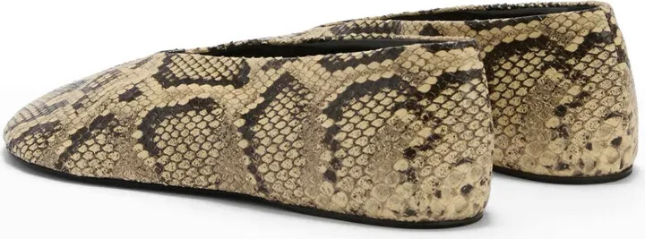 Snakeskin Ballerina Shoes - Image 3