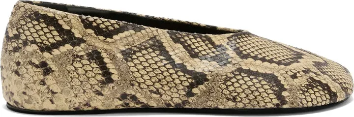 Snakeskin Ballerina Shoes